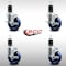 Service Caster 4'' SS Solid Poly Swivel 1-5/8'' Expanding Stem Caster Set with Brake, 4PK SCC-SSEX20S414-SPUS-TLB-158-4 - alternate 4